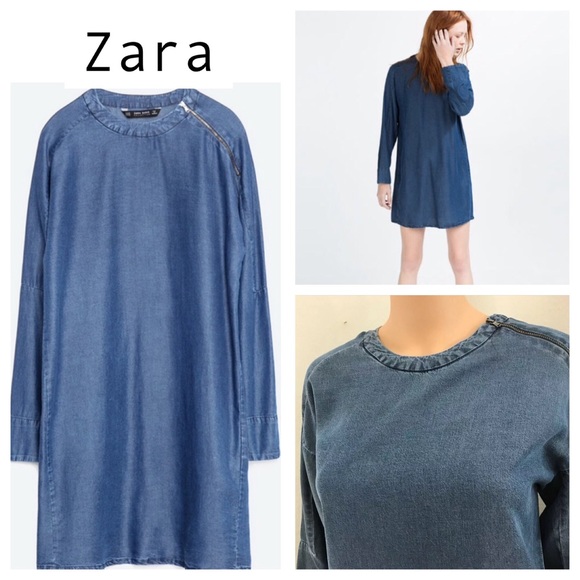 oversized denim dress